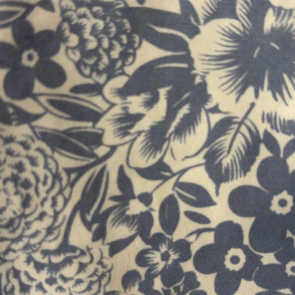 European Floral Blue and White Dress - Picture 4 of 11